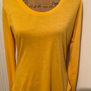 Vibrant Yellow Long Sleeve Women's Tee